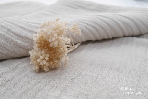 穗成行-gl1032 苎麻棉皱布面料 高档肌理皱纹 洗染工艺麻布料